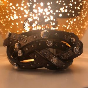 Brighton leather multi strand bracelet